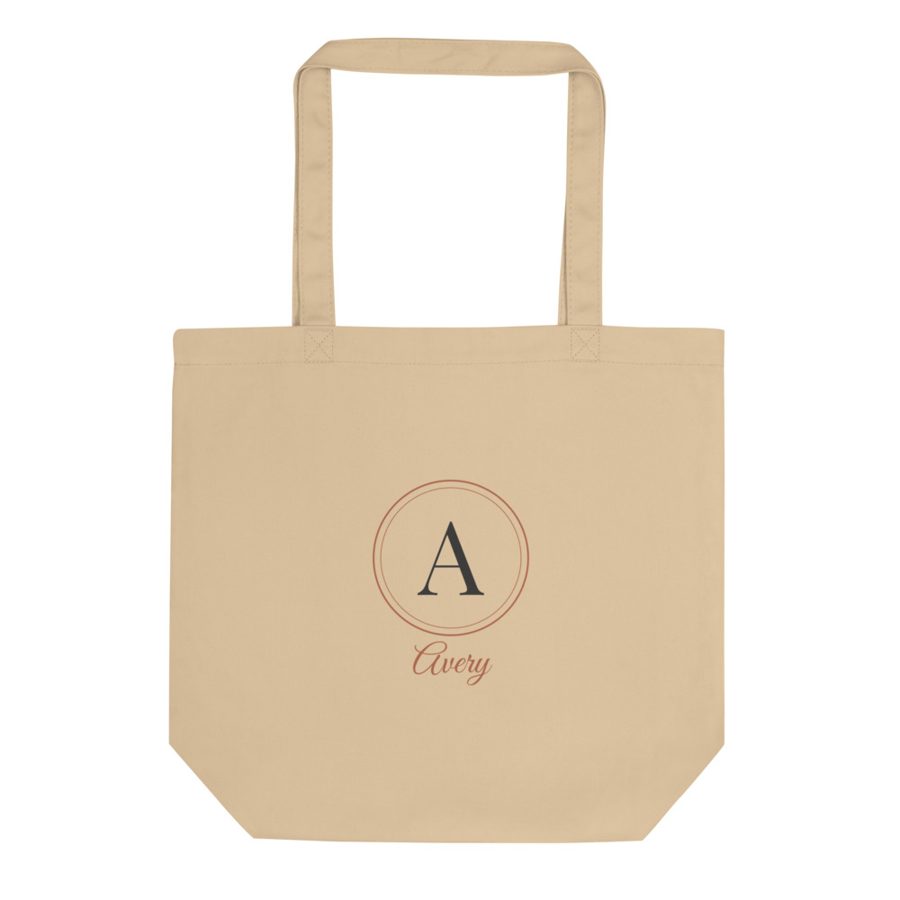 Personalized Monogram Initial Tote Bag - Custom Name Gift